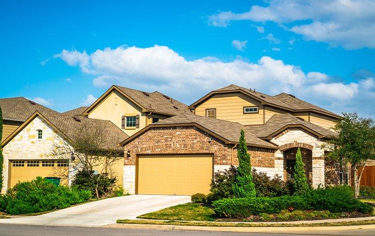 Large home in a neighborhood in Denton, Texas.