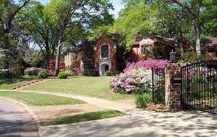 House in a neighborhood in Fort Worth, Texas.